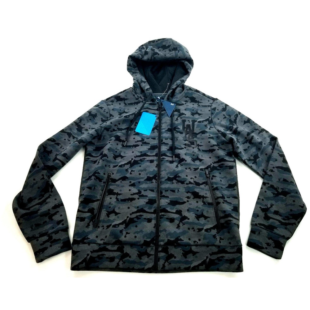 Under Armour Uas men jacket hoodie 1296356 camo grey S MSRP $198